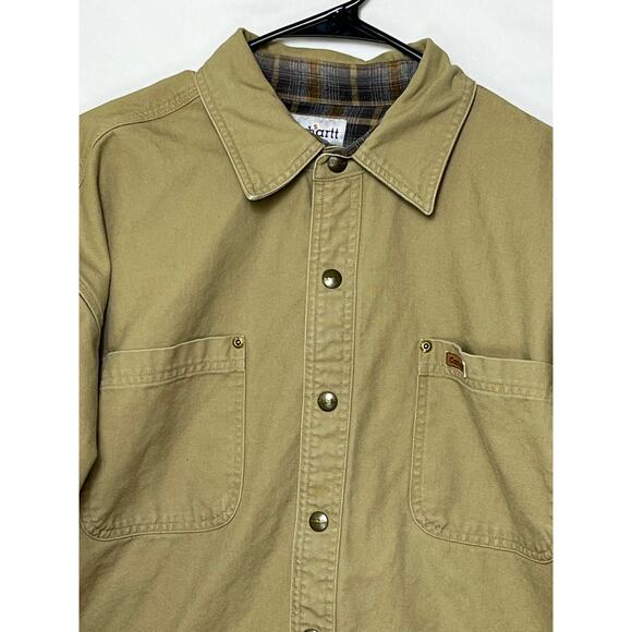 Carhartt Mens L Brown Rugged Flex Shirt Jacket Blanket Lined Detroit Made S96GKH - Picture 7 of 7